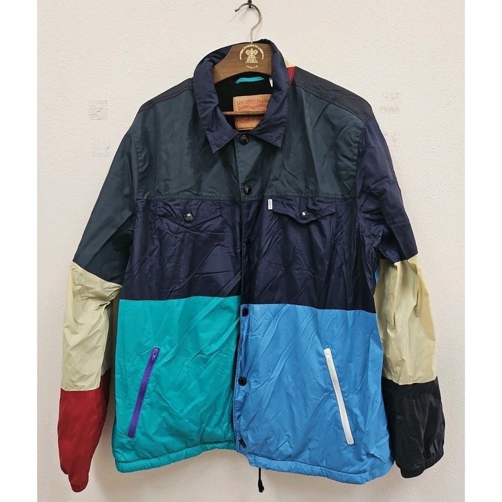 Levis Jacket Adult XXL  Outdoors Camping Golf Work Lined  Windbreaker Mens